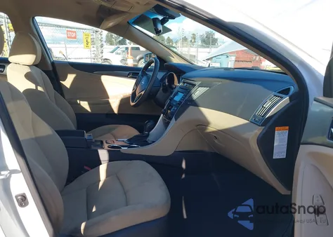 2015 Hyundai Sonata Hybrid z USA, uszkodzony, nr VIN KMHEC4A48FA122013